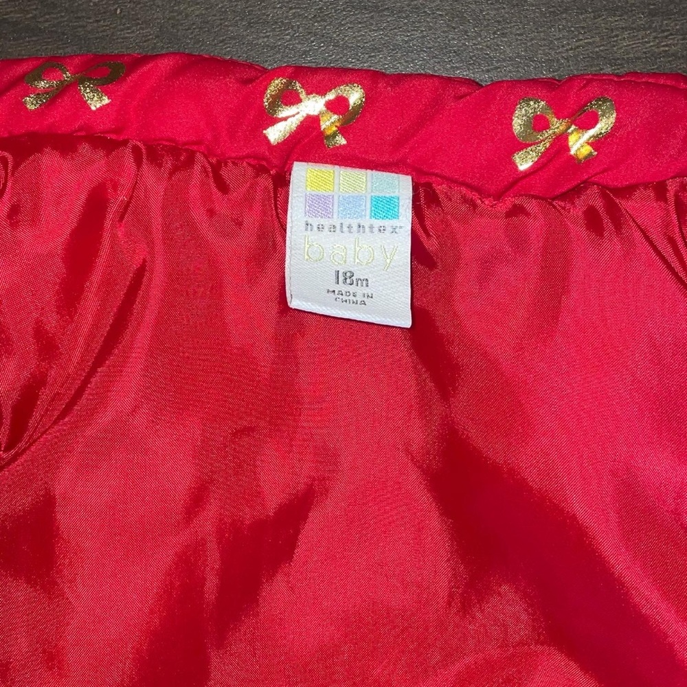 Red and gold kids vest